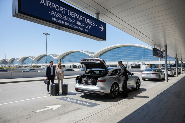 airport car drop off